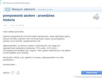 Pompowanie azotem - prawdziwa historia