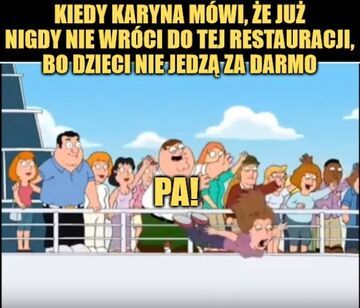 Karyna z dziećmi w restauracji