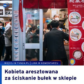 Kobieta aresztowana za ściskanie bułek w sklepie