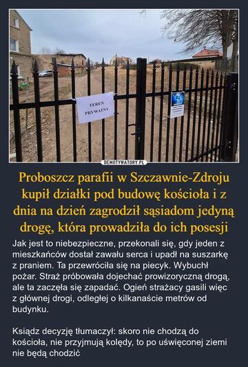 Proboszcz parafii w Szczawno-Zdrój