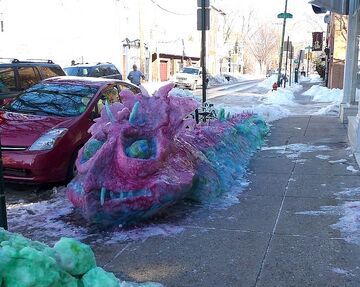 Godzilla na chodniku