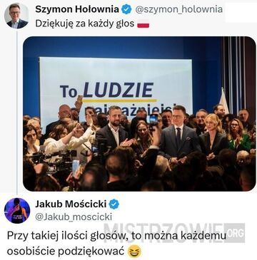 Podziękowania od Pana Marszałka Hołowni
