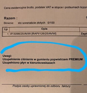 Kiedy zażartujesz sobie, żeby napompowali powietrzem premium