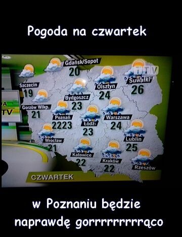 w poznaniu będzie naprawdę gorąco