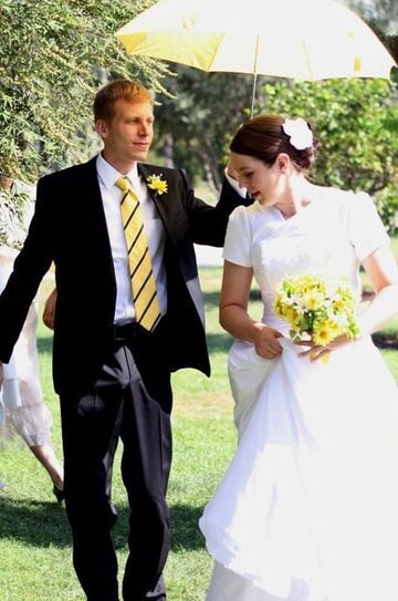 Pan młody z erekcją