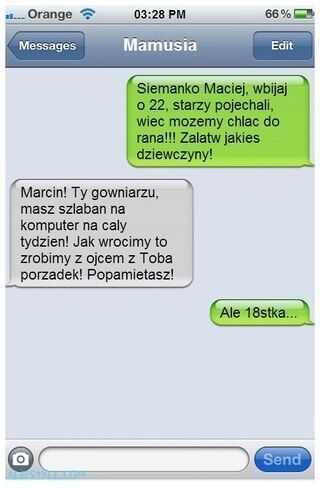 JEGO RODZICE POJECHALI, A ON WYSŁAŁ SMS-A DO...