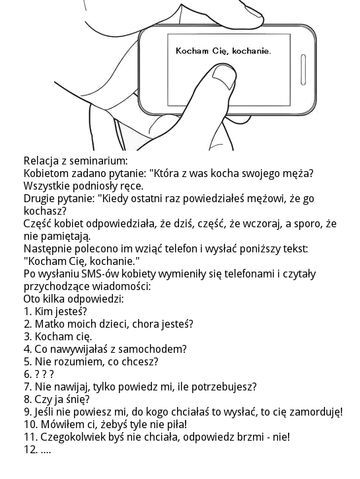 Kocham Cię, kochanie - Seminarium