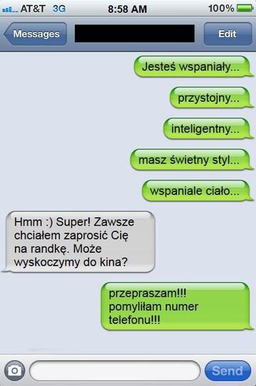 Zaskakujący finał romantycznego SMSa!
