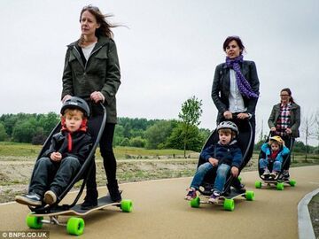 Longboard stroller