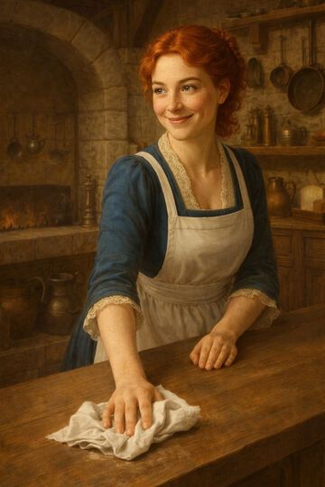 Ilustracja nr 1 do dziesiątej części opowiadania o królewnie.