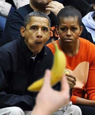 Obama chce banana!