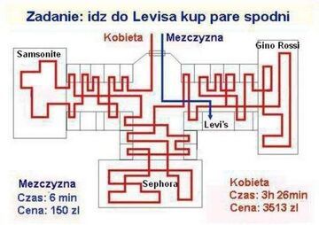 Zadanie: idź do Levisa kup parę spodni