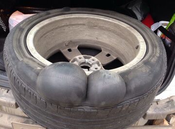 Ale jaja - Deformacja opony