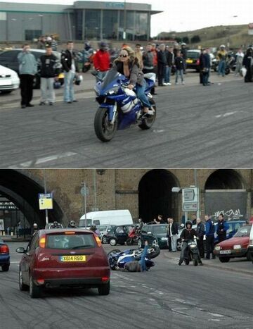 Rozmowa telefoniczna w trakcie jazdy motorem