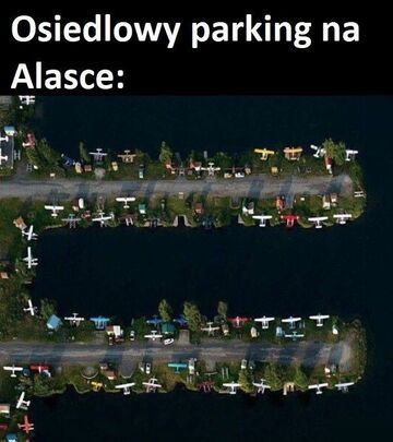 Osiedlowy parking na Alasce