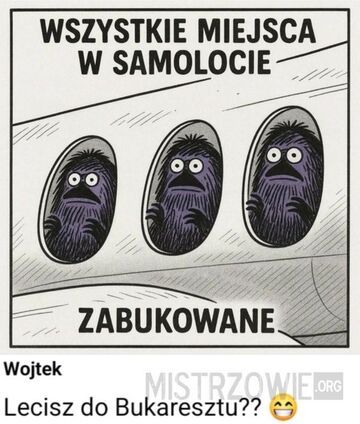 Wszystkie miejsca w samolocie zabukowane