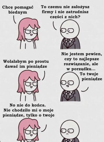 Chcą pomagać tylko nie sowimi zasobami i wysiłkiem