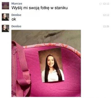 Wyślij mi swoje zdjęcie w staniku