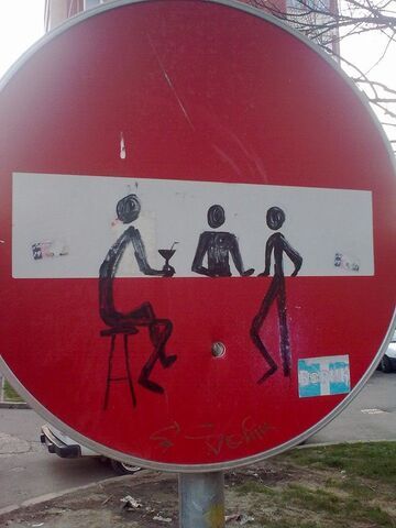 Znak drogowy, zakaz wjazdu?