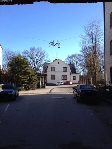 Zawieszony Rower - Ale jak?!