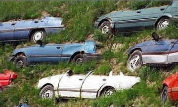 Zasypane złomowisko