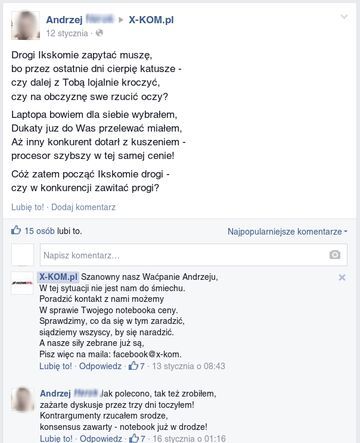 Drogi Ikskomie zapytać muszę - X-KOM - Facebook