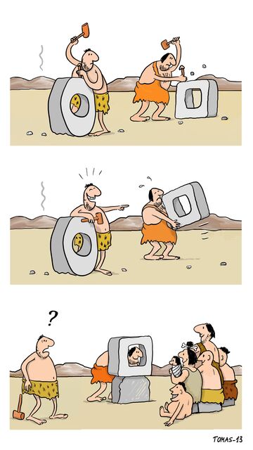 Wynalezienie koła vs Telewizji