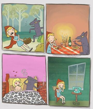 Złamane serce czerwonego kapturka