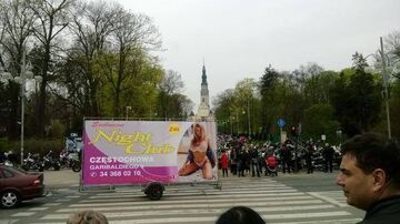 Pielgrzymka i reklama Night Club Częstochowa