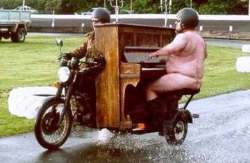 Pianista na motorze