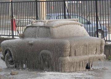 Trabant zamarzł, dołowanie