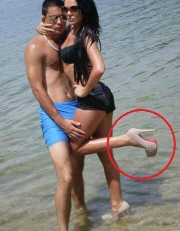Szpilki na plaży