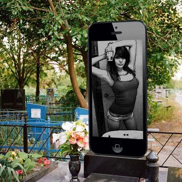 Nagrobek dziewczyny z Rosji - iPhone