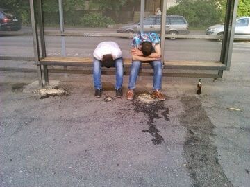 Tymczasem na przystanku...