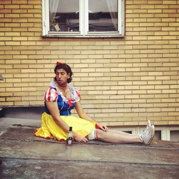 Królewna śnieżka na dachu