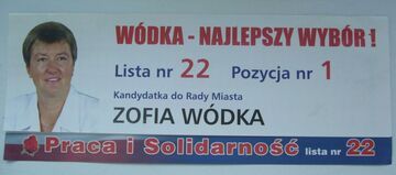 WÓDKA NAJLEPSZY WYBÓR! Zofia Wódka