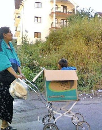 Cygański wózek dziecięcy