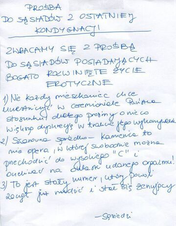 DO SĄSIADÓW POSIADAJĄCYCH BOGATO ROZWINIĘTE ŻYCIE EROTYCZNE