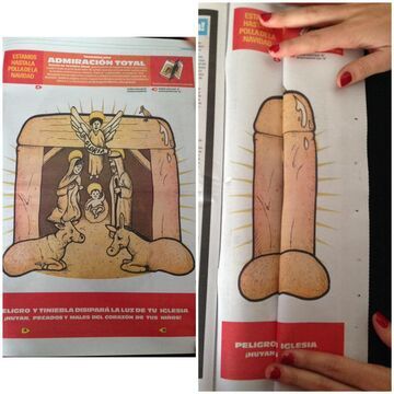 Szopka betlejemska w gazecie