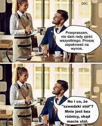 Szwedzki stół na wynos