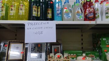"Przecena na całom chemie -20%"