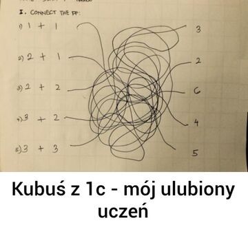 Kubuś z 1c - mój ulubiony uczeń
