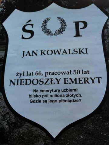 "Niedoszył emerytury"