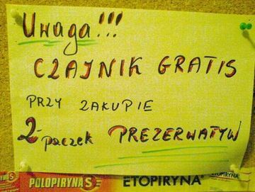 "Czajnik gratis"