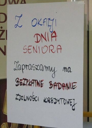 Z OKAZJI DNIA SENIORA