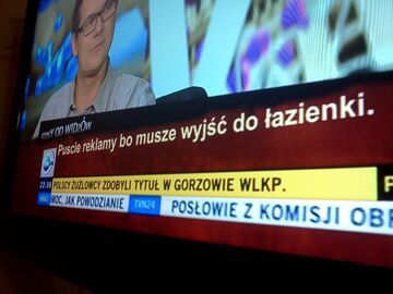 "Puśćcie reklamy, bo muszę wyjść do łazienki" - TVN24