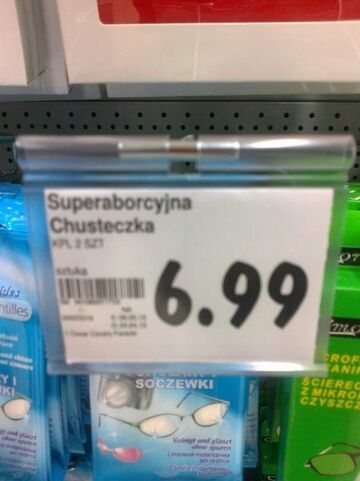 "Superaborcyjna chusteczka"