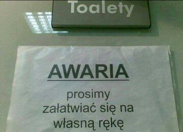 AWARIA - "Prosimy załatwiać się na własną rękę"