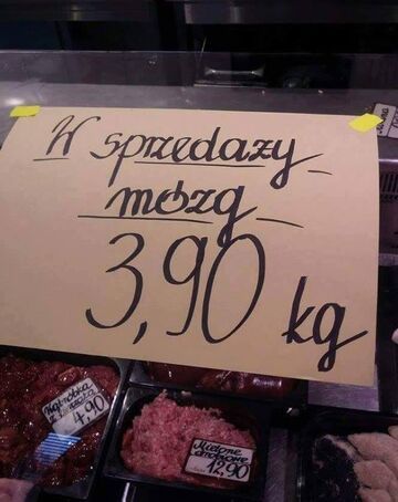 W sprzedaży mózg 3,90 kg