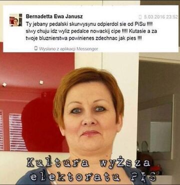 "Ty jebany pedalski skurwysynu"